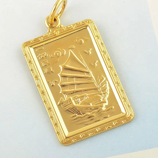 Min.order is $10 (mix order) Cool 9K Real Gold Filled sailing ship Mens pendant SMT0408|pendant bulb|pendant attachmentpendant quantum |