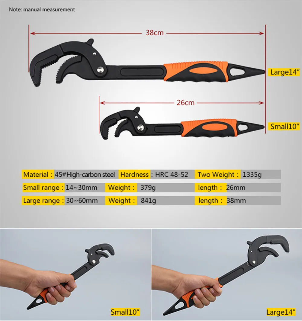 Portable Multifunction Adjustable Wrench Universal Key Set Keys Hand Tools for Auto Spanner | Инструменты