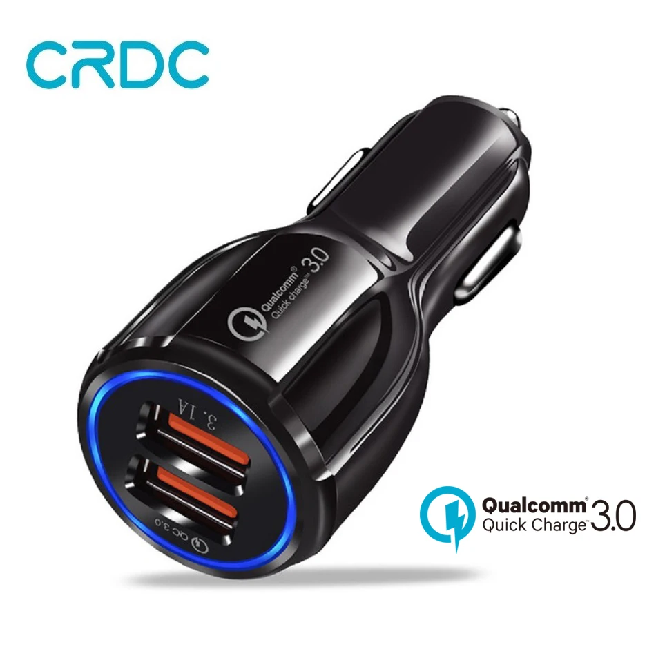 CRDC автомобильное зарядное устройство Quick Charge 3 0 Автомобильное usb-устройство для