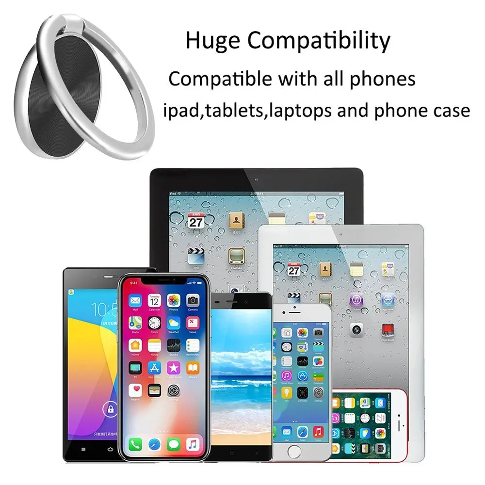 Палец кольцо мобильный телефон Подставка для смартфона держатель iPhone X XR 8 7 6 6S Plus
