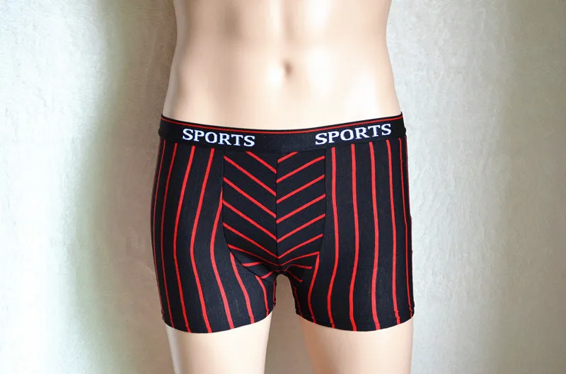 new Fashion High quality men underwear Man's brand Boxers shorts cotton stripe sports Trunks homens Cueca calzoncillos | Мужская