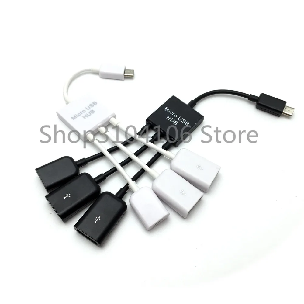 Высокое качество 4 в 1 Micro USB хост-адаптер OTG кабель для Samsung смартфона планшета