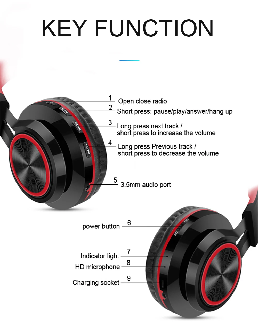 Беспроводные+ Проводные Bluetooth наушники TF MP3 FM функция три в одном новые совместимые со всеми устройствами Bluetooth игровые наушники