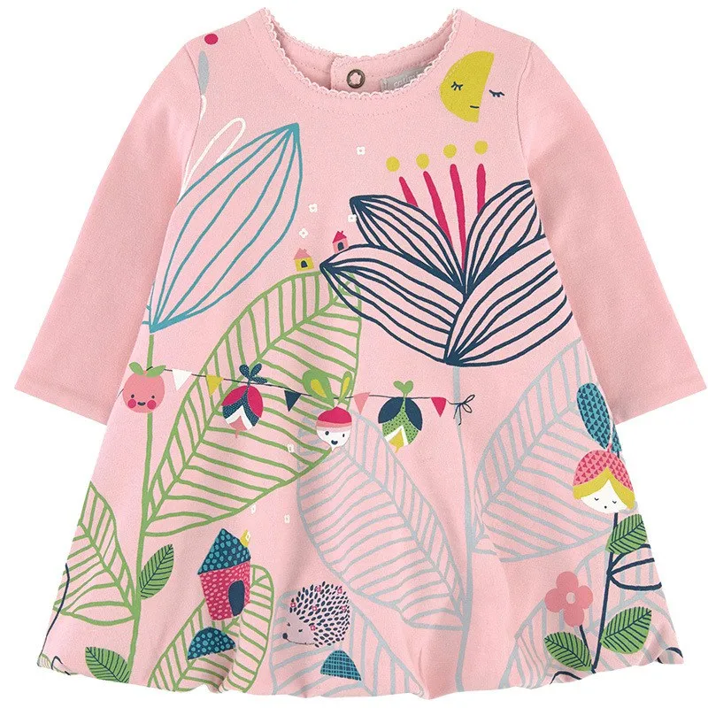 Little Bitty Infant Toddler Kids Girl Flower casual wear Wedding Party Casual Dresses girls summer floral dress princess | Детская