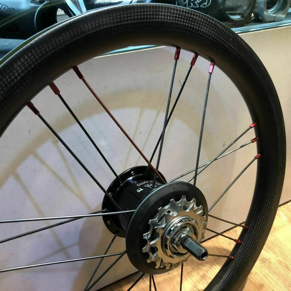 Silverock углеродная колесная передняя и задняя 3/6 скорости для Brompton 3sixty складной велосипед 349 16"