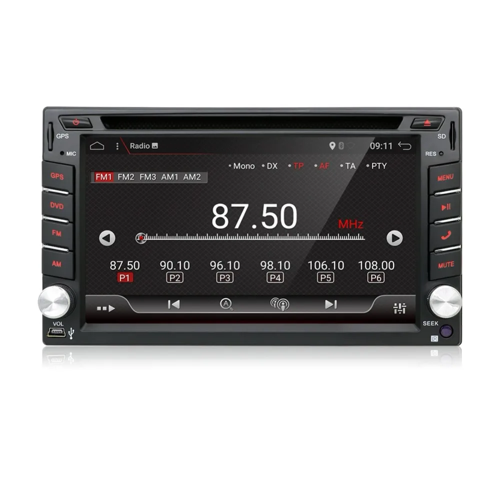 2 din автомагнитола Android 7 1 автомобильный dvd-плеер стерео Мультимедиа gps + Wifi Bluetooth