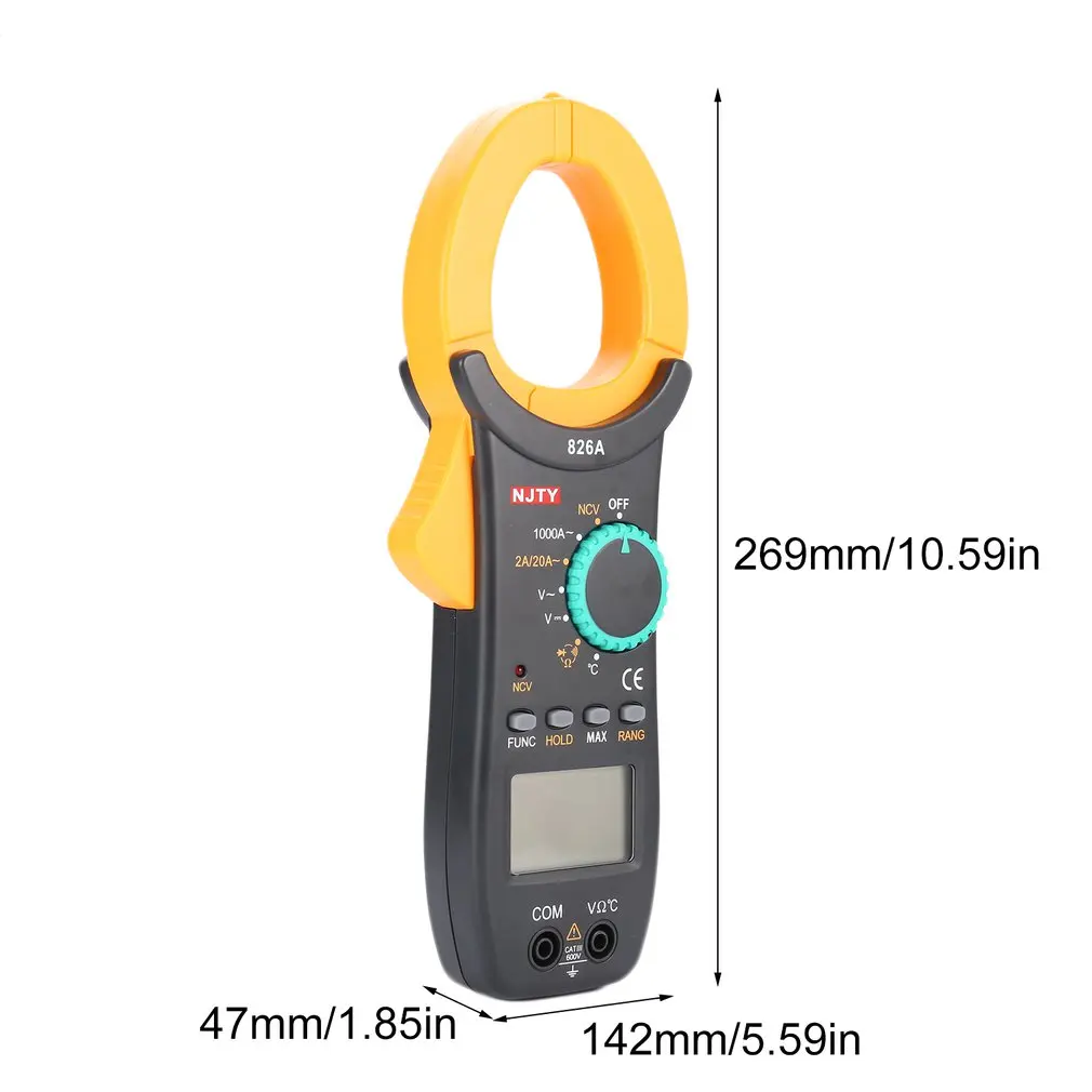 Digital Clamp Meter NJTY DC/AC Volt Amp Ohm Diode Mini Multimeter Ammeter Multitester Current Voltage Resistance Tester NCV | Инструменты