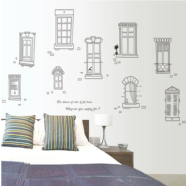 

1 set 30*82 Inch Removable PVC Decals DIY Vinyl Wall Sticker Blank Window Art Home Decoration AY9043