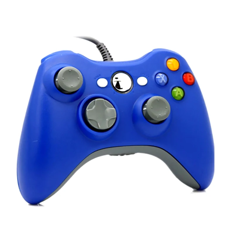 Blue Геймпад для xbox 360 проводной контроллер для xbox 360 Controle проводной джойстик для xbox 360 игровой контроллер геймпад Joypad геймпад джойстик приставка игровая dualshock 4 для телефона пк gamepad андроид джостик - Цвет: Blue