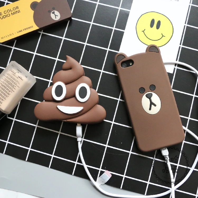 Defecate Poops Emoji power Bank 8800 мАч милый мультфильм bank портативный внешний аккумулятор