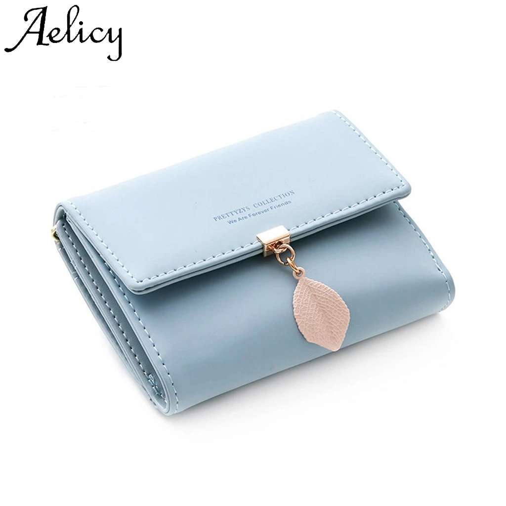 Aelicy женская модная сумочка с держателем короткий складной кошелек портмоне