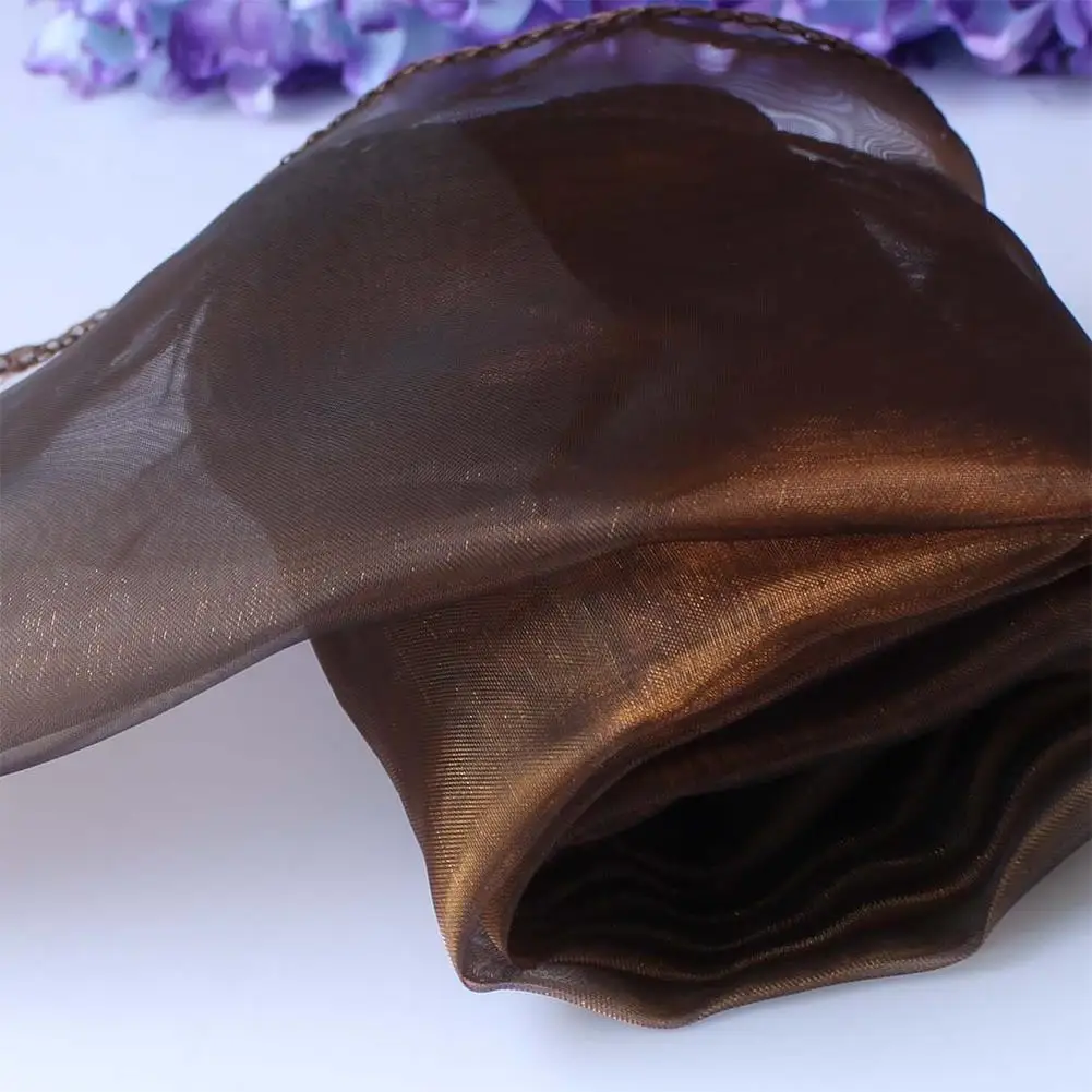 Brown WITUSE настольная дорожка из прозрачной органзы настольная дорожка Свадебная вечеринка банкет Украшение бант Swag 22 цвета для украшения стола - Цвет: Brown