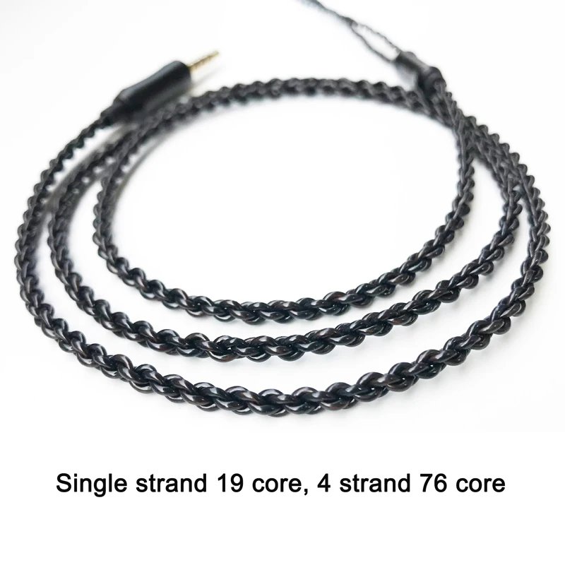 Плетеная леска с 4 нитями 5N кабель для наушников MMCX Shure SE215 A2DC Ls50 IE80 Im50 Im70 0 78 мм 2 pin
