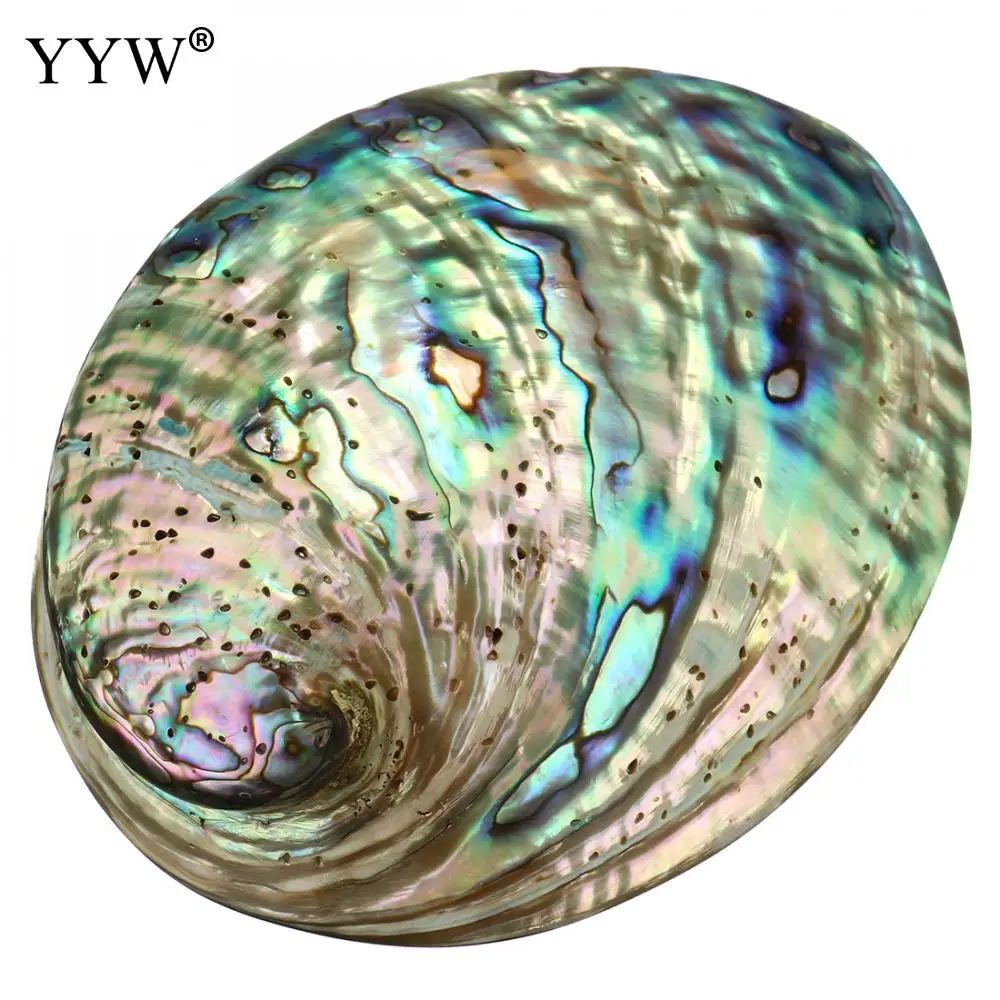 90x120x39 мм большая раковина Abalone (4-5 &quot) Радужная разноцветная овальная миска для