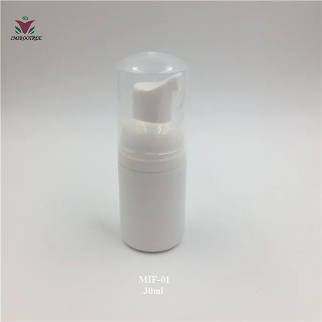 hdpe white 50 шт. 1 унций 30 мл BPA Бесплатный насосный дозатор для пены бутылки пластиковые мини-пена заправка бутылка-диспенсер для мыла для очистки, путешествий, косметики - Цвет: hdpe white