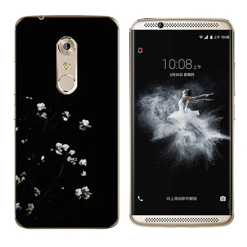 for ZTE Axon 7 A2017 Cases Soft Silicone Const Printing 5.5 inch Back Clear Cover Ultra Thin TPU Phone Case |