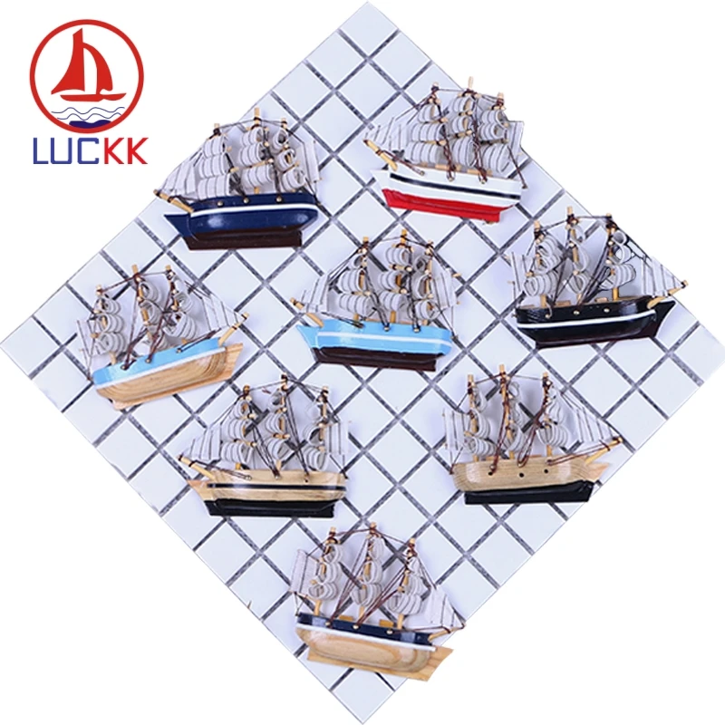LUCKK 10 см моделирование лодок магниты для креативные деревянные корабль ручная