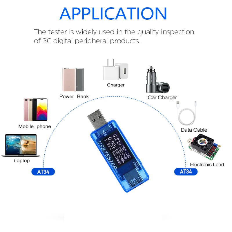 Vastar USB DC батарея тестер Цифровой вольтметр Amperimetro напряжение измеритель тока Амперметр детектор power Bank зарядное устройство индикатор