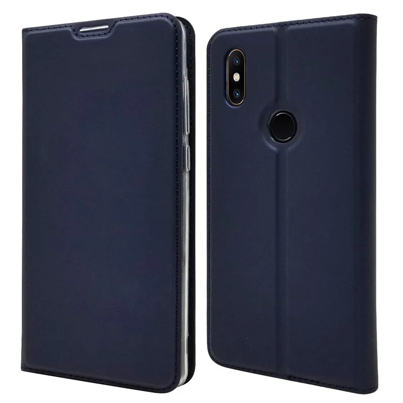 Синий Для Xiaomi mi Mix 2s кожаный чехол для Fundas Xiaomi mi x 2 mi x2S роскошный Магнитный Флип Бумажник телефонные чехлы Coque для женщин и мужчин - Цвет: Синий