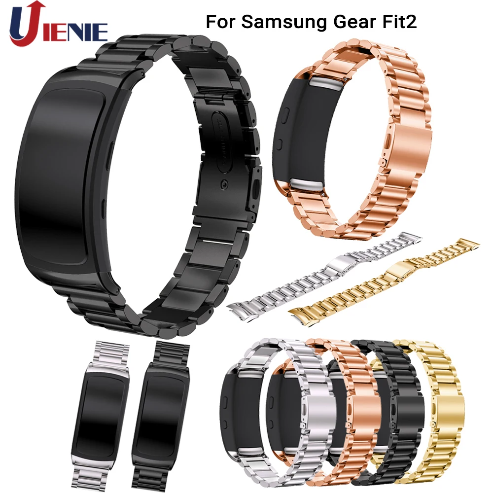 Ремешок из нержавеющей стали для Samsung Gear Fit 2 ремешок умных часов сменный Браслет