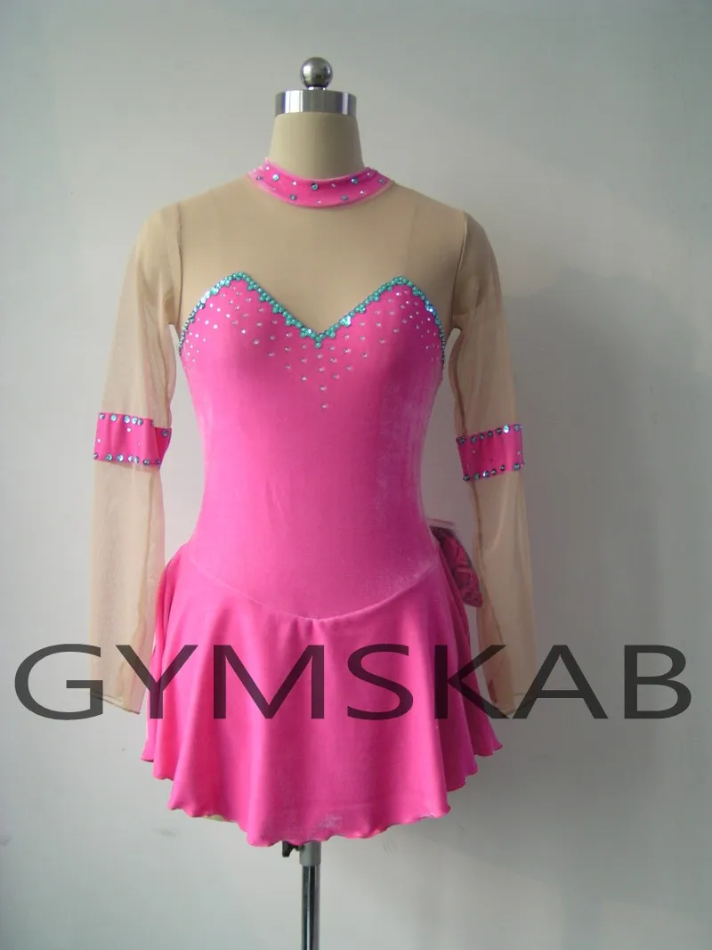 2018 элегантное платье для фигурного катания женское на коньках с длинным рукавом