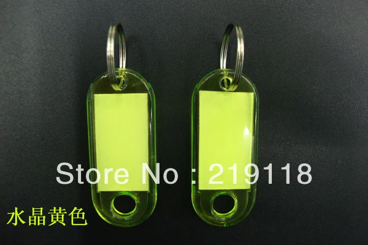 100 шт. пустые кристаллические прямоугольные Брелоки для ключей багажа|keyring