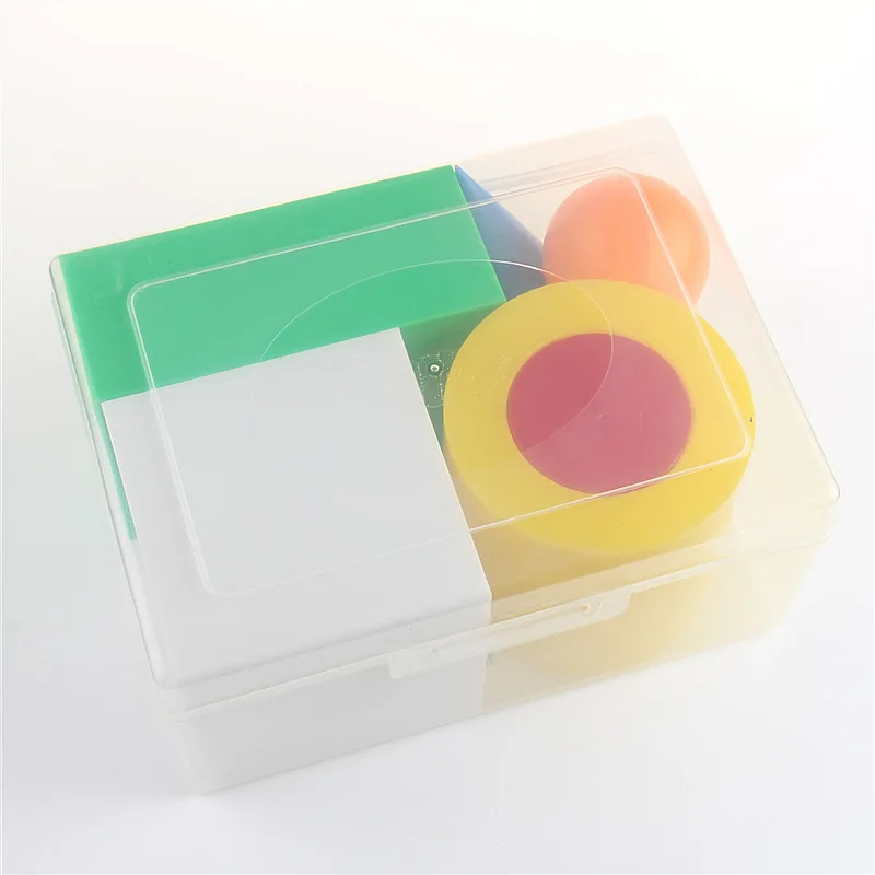 6pcs/set Colored Large Geometric Shape Model Kits Cuboid Cube Cylinder Sphere Primary Math Geometry Teaching Aids Kids Toys | Канцтовары