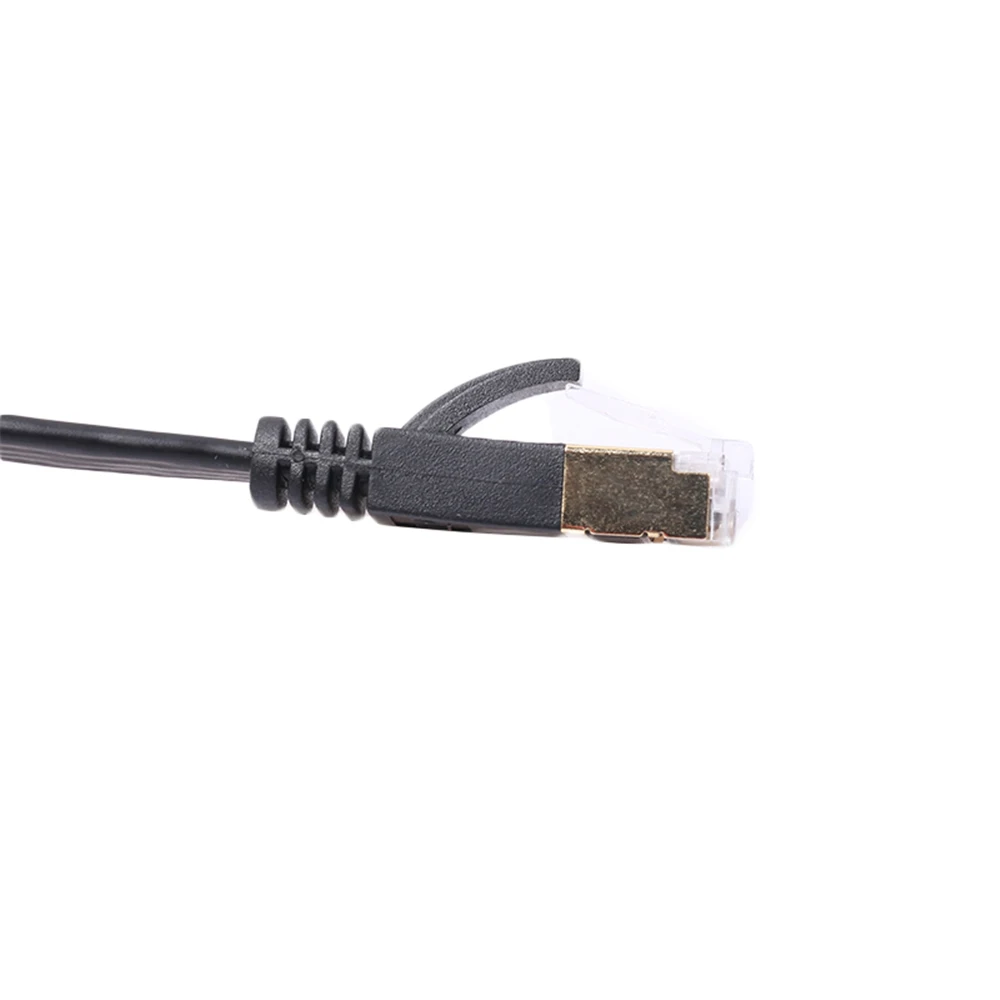 REXLIS CAT7 выдвижной Ультра Плоский позолоченный CAT 7 10 гигабитный RJ45 Ethernet Кабель для