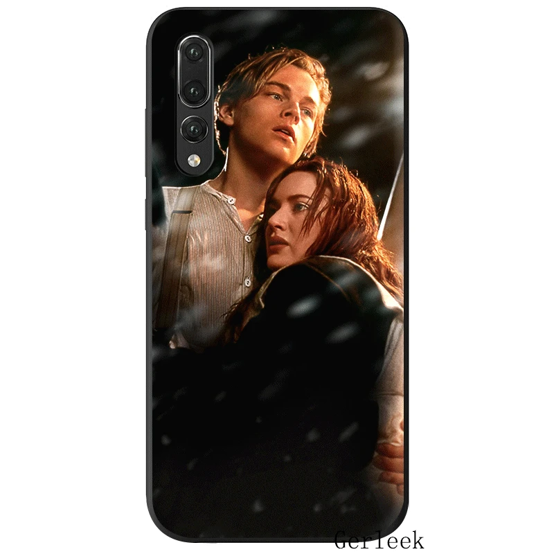 Черный мягкий Уретановый Термопластик (tpu) фильм Титаник чехол для Huawei P8 P9 P10 Lite P20