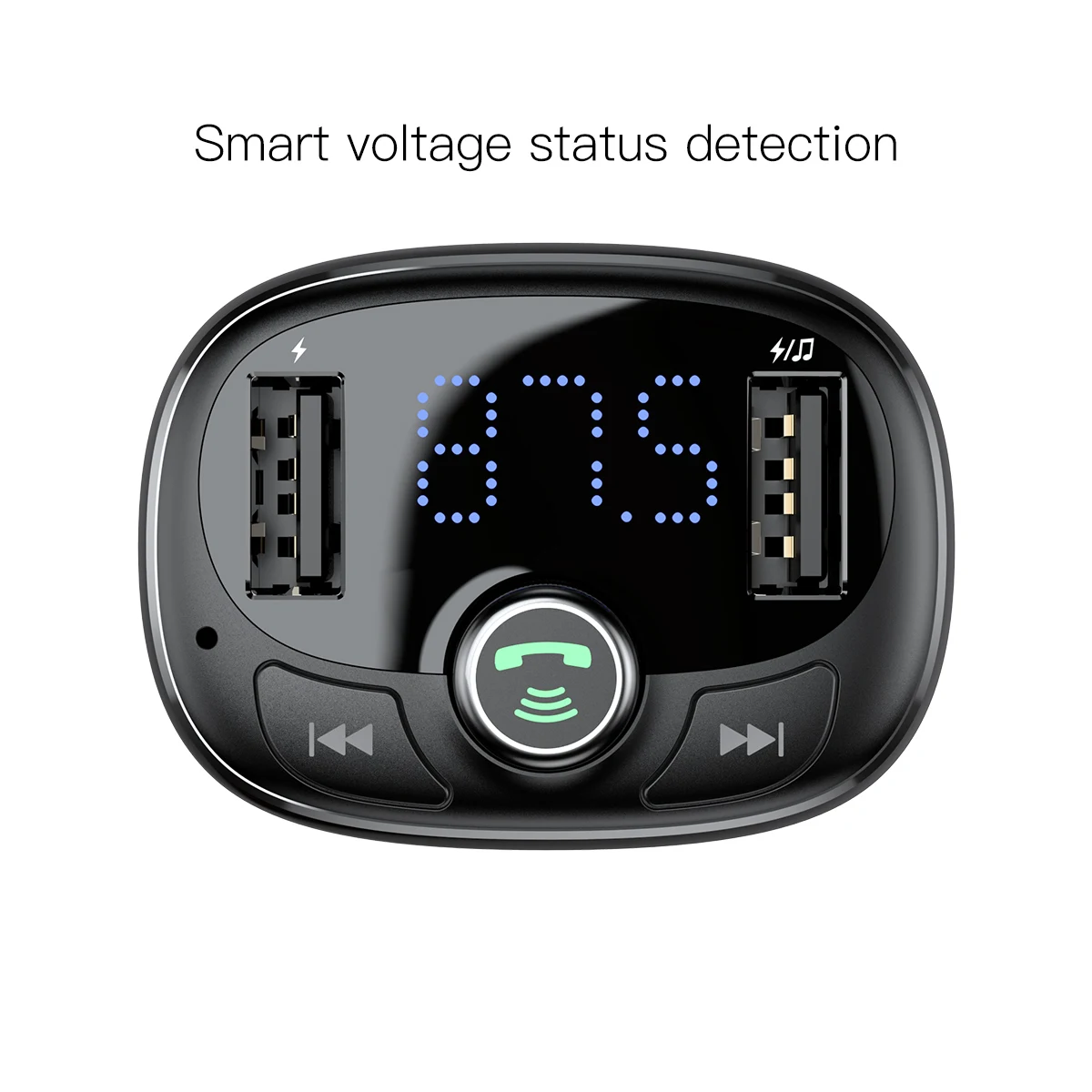 BASEUS S 09 T набрал 3.4A двойной Порты usb Bluetooth MP3 автомобиля Зарядное устройство
