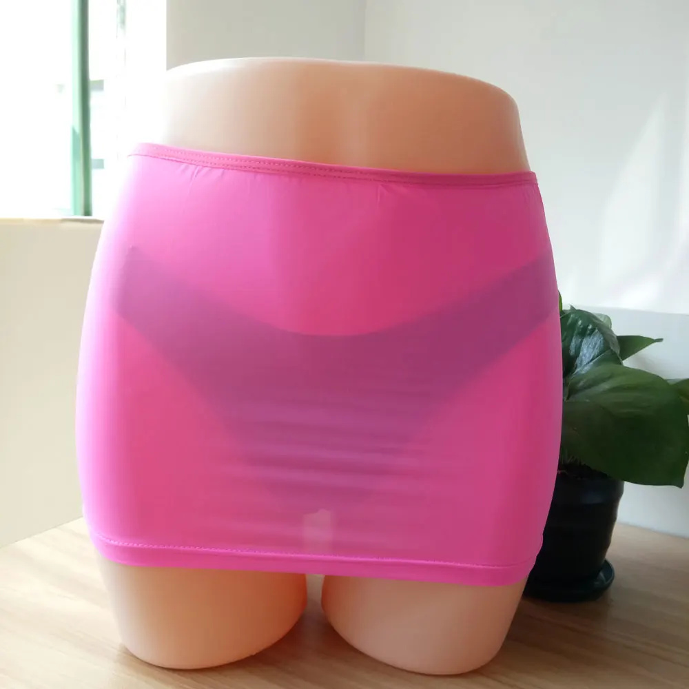 1 шт. привлекательная облегающая юбка-карандаш ярких цветов прозрачная мини-юбка