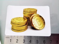2000pcslot 7x5cm bitcoin cryptocurrency paper label sticker with gloss lamination item no fs11