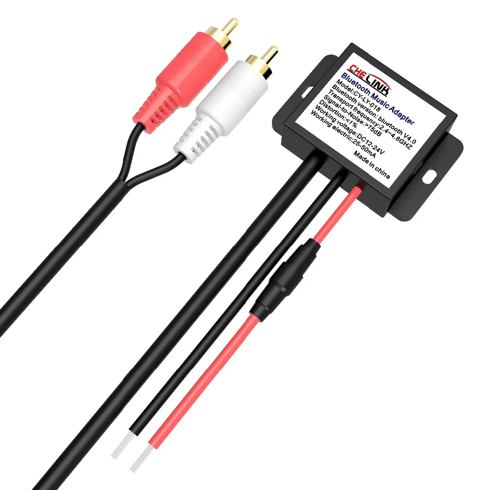 Автомобильный адаптер Bluetooth для беспроводного приемника CHELINK 2RCA автомобильного