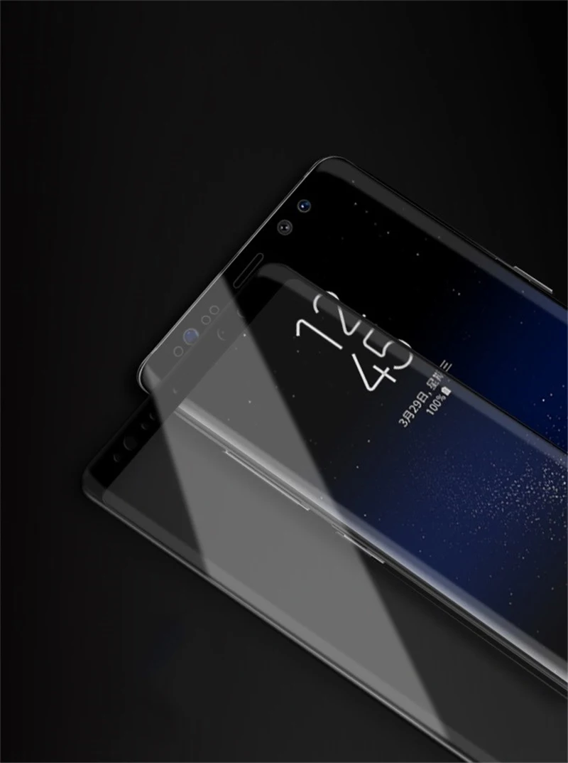 3D закаленное стекло для Samsung S9 S8 Plus Note 8 9 Защитная пленка полного покрытия экрана