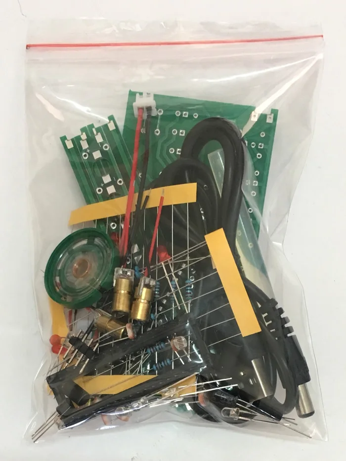 

51 single chip computer laser harp electronic laser piano octave electronic DIY technology