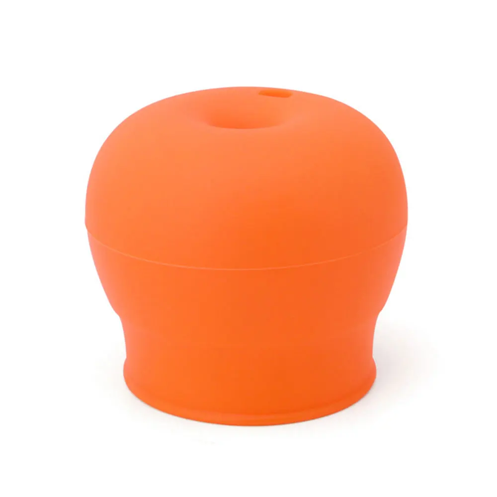 orange Чашка-непроливайка, бутылка для воды с крышкой, соломенные крышки, силиконовая крышка для кружки, для детей, антипролитый питейный инструмент, посуда для напитков, 5 цветов - Цвет: orange