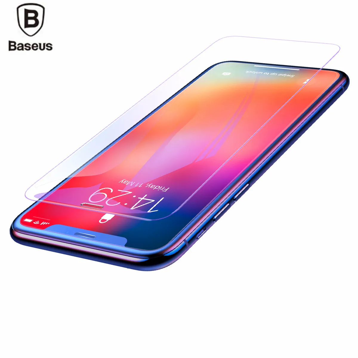 BASEUS полный изогнутый для iPhone XR закаленный стекло 9h мм 0 3 Закаленное Защитная