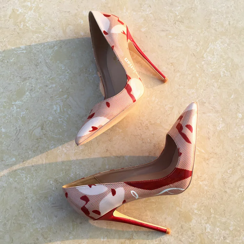 Buono Scarpe/туфли Mary jane на высоком каблуке шпильке с буквенным принтом Женские туфли