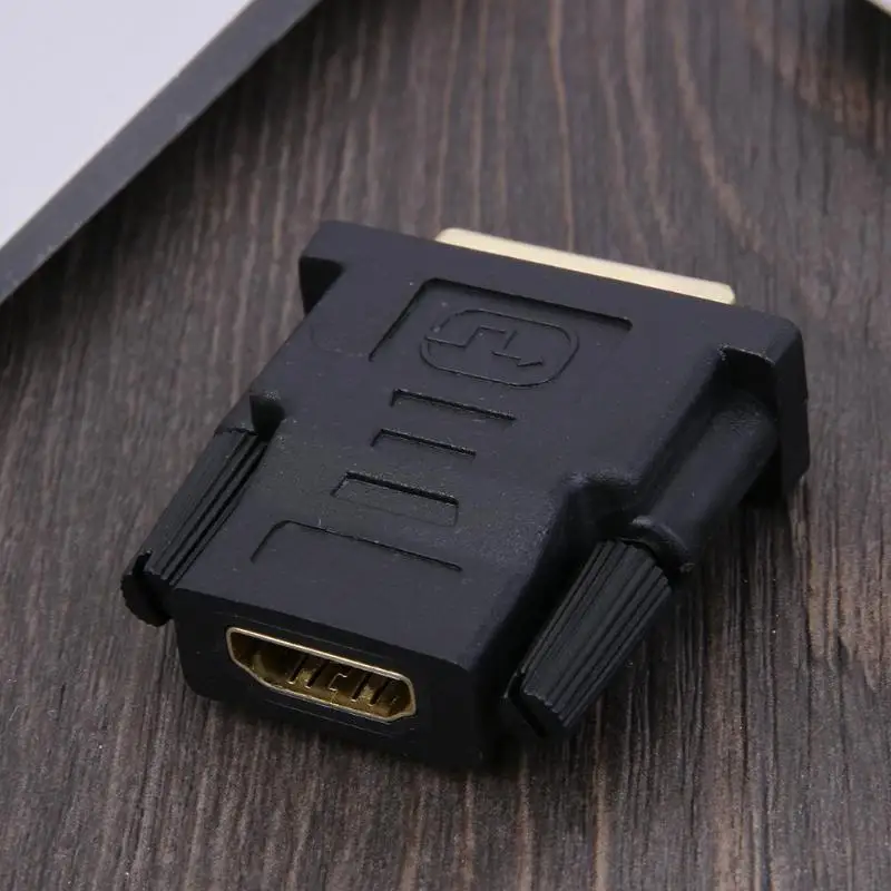 Адаптер HDMI совместимый с женским и мужским разъемами DVI 24 + 1Pin позолоченный