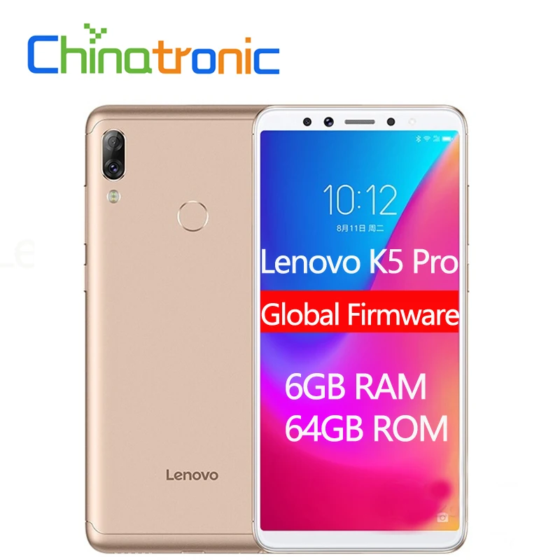 Lenovo K5 Pro L38041 смартфон с 5 99 дюймовым дисплеем восьмиядерным процессором Snapdragon ОЗУ 6