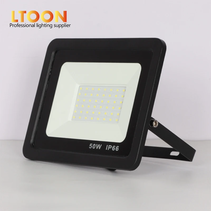 [LTOON]LED Floodlight 100W 50W 30W 20W 10W Ultra Thin Led Flood Light Spotlight Outdoor 220V IP66 Outdoor Wall Lamp Flood Light