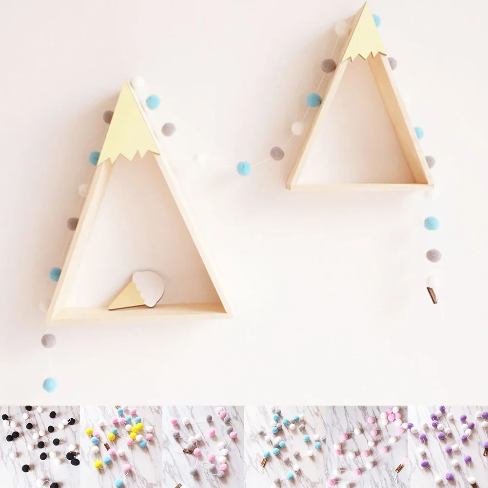 2 5 м в скандинавском стиле ручная работа фетровые шары из шерсти для детской