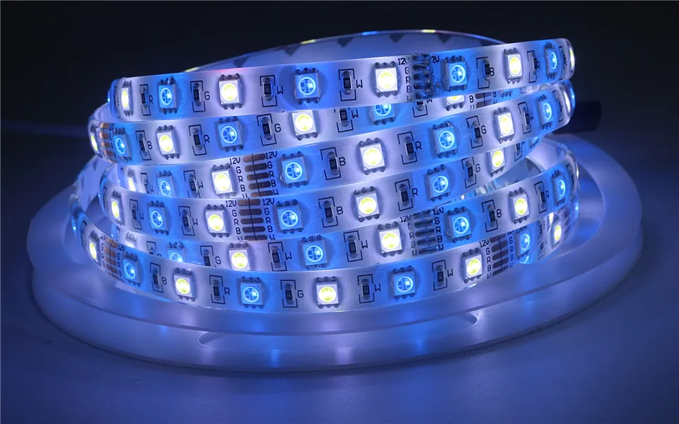 Светодиодная лента 5050 12 В RGB RGBW rgbww 12 В 5 м водонепроницаемая гибкая световая полоса 60 светодиодный/м светодиодный лента Luces лампа лента ТВ ПОДСВЕТКА