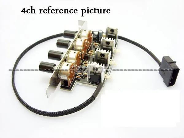 Вентилятор охлаждения постоянный ток 12 В ПК 3 канальный контактный PCI контроллер
