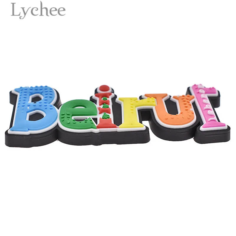 Lychee, Lebanon, Beirut, магнит на холодильник, креативные буквы, резиновые магниты на холодильник, украшение для дома, кухни