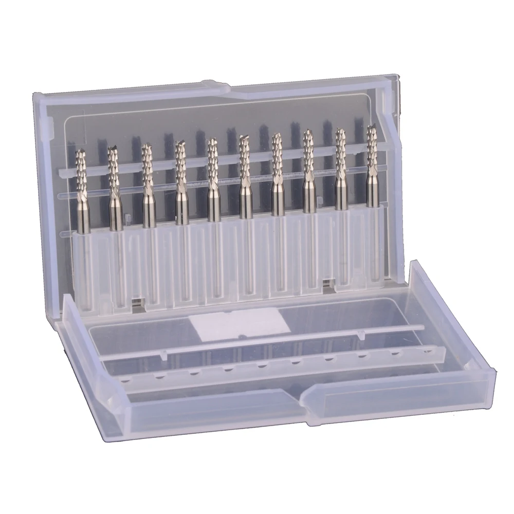 

10pcs Coat Carbide 2.4mm PCB Carbide Tools, CNC Cutting Bits