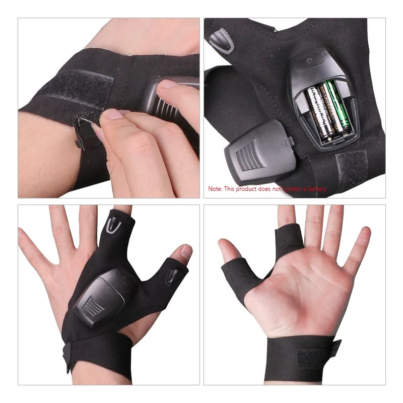 

1pc Night Fishing Led Lamp Glove Night Auto Repair Glove Outdoor Lighting Repair Gloves Lamp Led Multi-purpose Upgrade Version