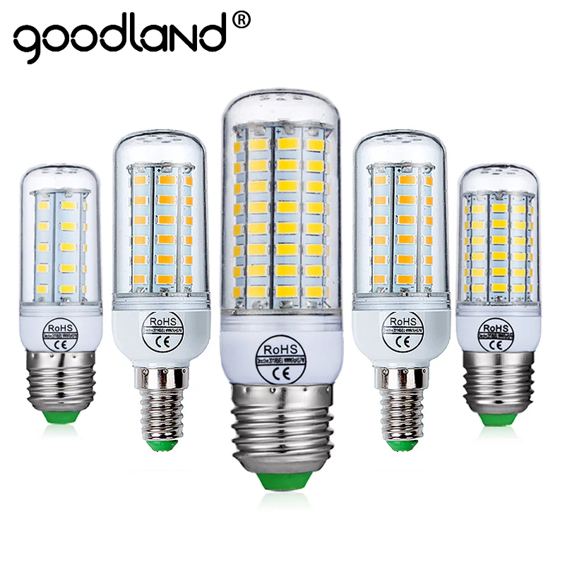 Светодиодная лампочка goodland E27 E14 светодиодная лампа AC 220 В 240 в лампочки виде