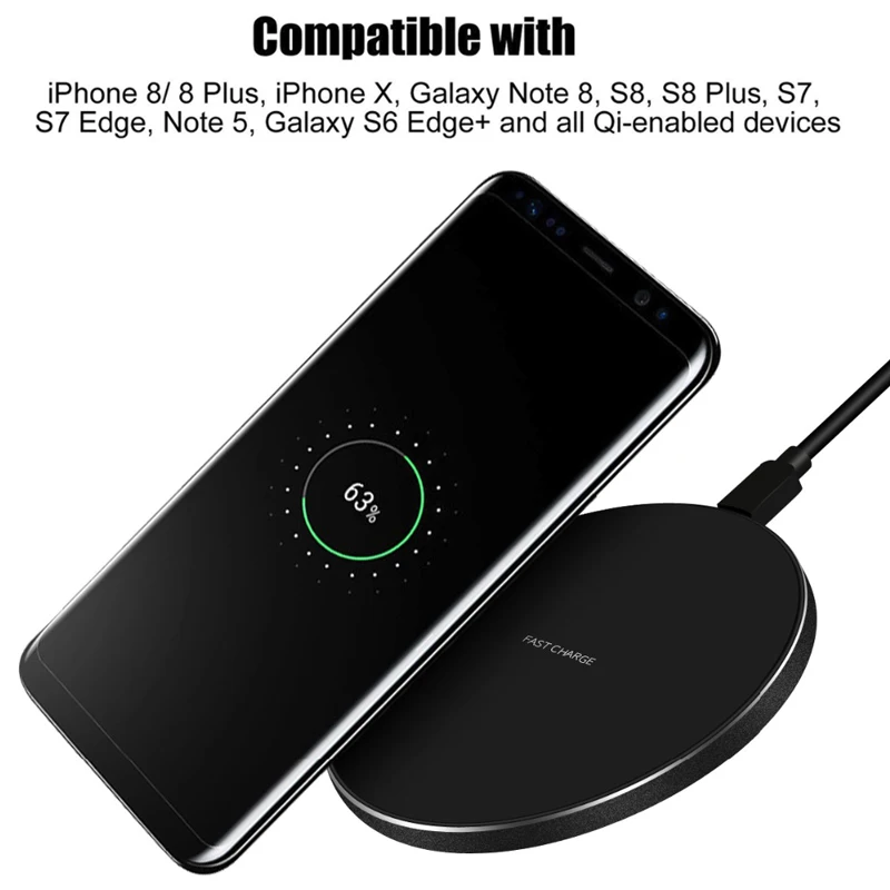 Быстрая Qi Беспроводная зарядка чехлы для Samsung Galaxy Note 8 S8 + S9 Plus чехол внешний