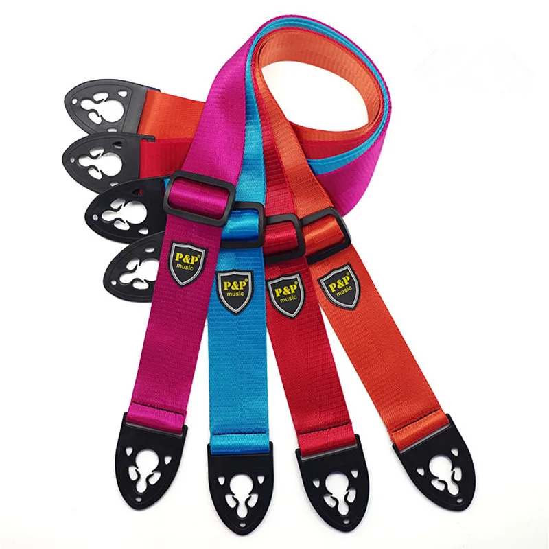 Новинка 9 цветов нейлоновые регулируемые аксессуары для гитары кожаный ремешок